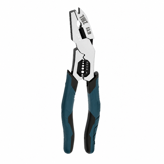 8-in-1 CR-V steel wire stripper pliers with sharp blades