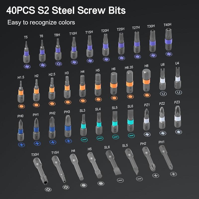24/42-in-1 Magnetic T-Handle Ratchet Screwdriver Set