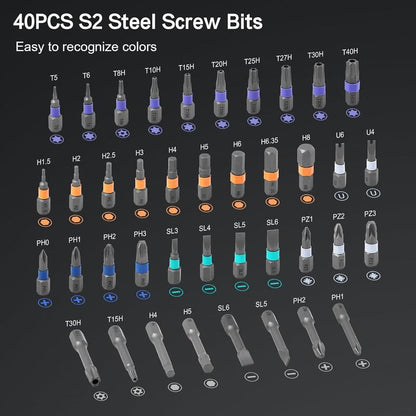 24/42-in-1 Magnetic T-Handle Ratchet Screwdriver Set