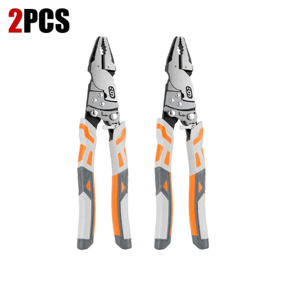 55-Steel Self-Locking Anti-Skid Ratchet Pliers