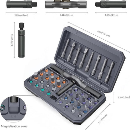 24/42-in-1 Magnetic T-Handle Ratchet Screwdriver Set