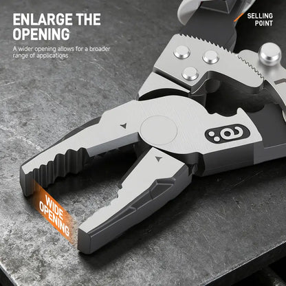 55-Steel Self-Locking Anti-Skid Ratchet Pliers